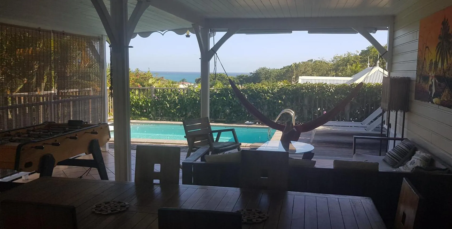 Villa vue mer, piscine, plage à pied Le Diamant
